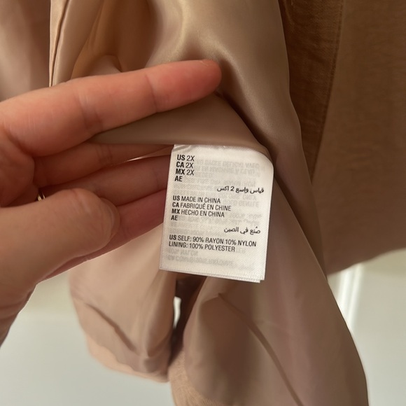 And Now This camel blazer 2x NWT - Picture 3 of 4